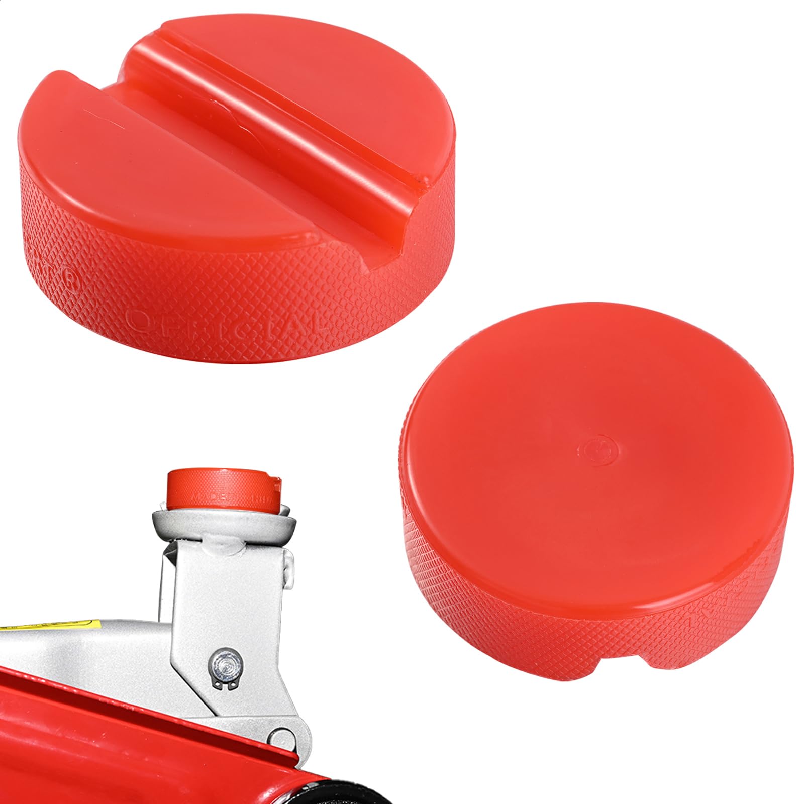 Car Jack Pad Floor Adapter Slotted Frame Protector Jacking Tool Pinch Weld Side Lifting Disk Guard Polyethylene for VW Seat Skoda Audi