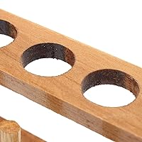 Vista 4 de 10 Holes & 10 Pins Wooden Test Tube Rack Testing Tubes Holder Lab Test Tube Storage Stand 21mm Hole Diameter Test Tube Stand Shelf Test Tubing Racks