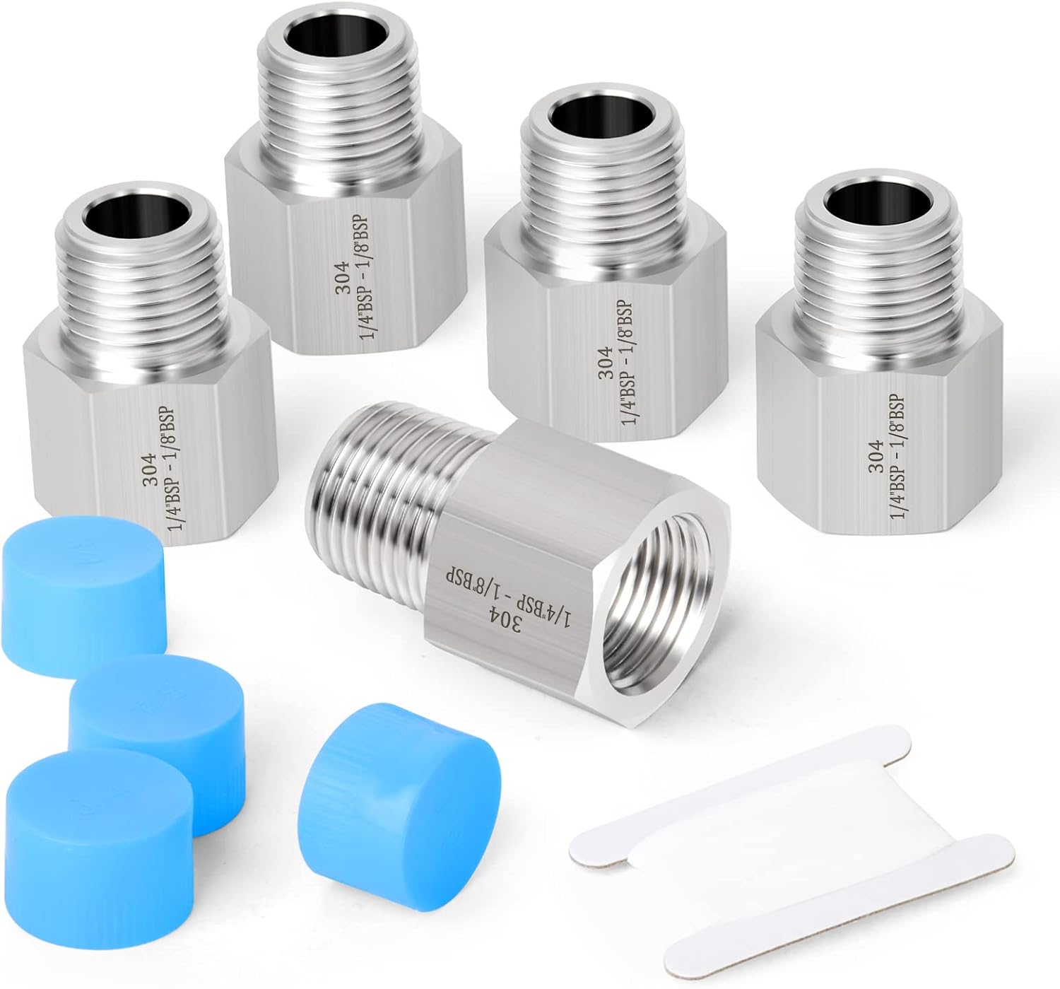 ERGAOBOY Edelstahl Nippel 300mm - 3/4" BSP Innengewinde X Außengewinde