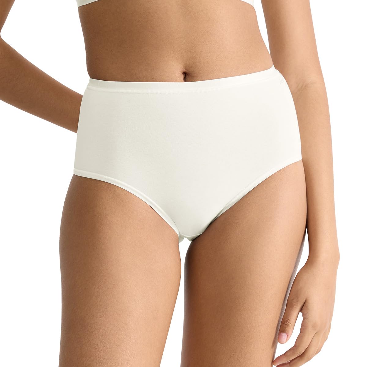 Sloggi - GO Daily Cotton Damen High Waist Panty – 3er Pack, Hoher Baumwollanteil, Taillenband mit Glanzeffekt, Perfekte Passform