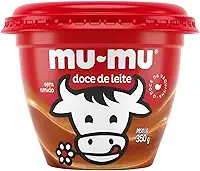 MuMu Doce de Leite, Cremoso sem Amido, Sobremesa Tradicional, Pote 350g