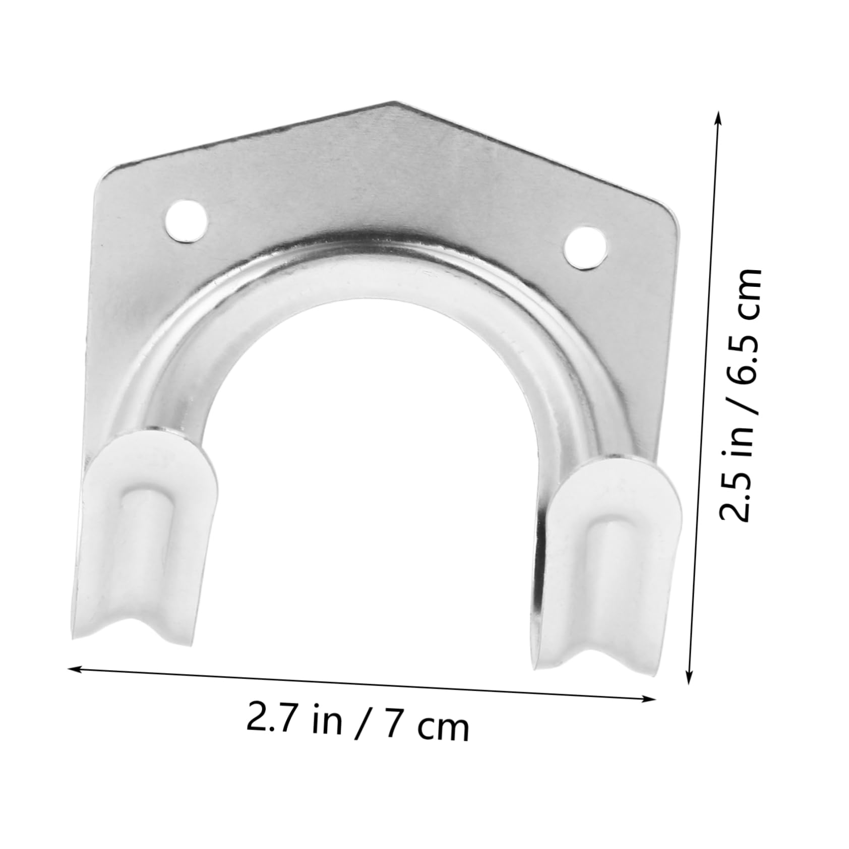 FONDOTIN 10Pcs Durable Double Hooks Water Organizer Bracket for Garden Hose Storage Heavy Duty Iron Pipe Rack Resistant Wall Hanger for Outdoor Use