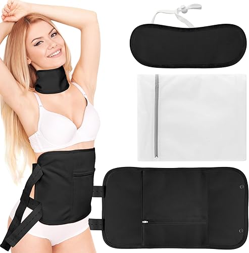 Paquete de aceite de ricino, kit de aceite de ricino orgánico reutilizable para desintoxicación hepática, insomnio, estreñimiento e inflamación,