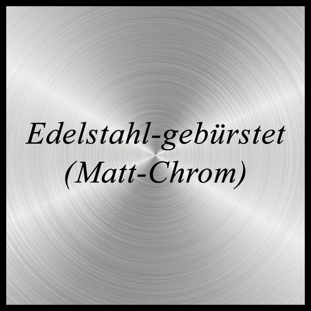 LED Einbaustrahler 230V - 58mm - 70mm - Edelstahlgebürstete Einbauspots Badezimmer- Energiesparende warmweiße Einbauleuchten - 3,5W 330lm 3000K - (6er Set) - (Matt-Chrom)