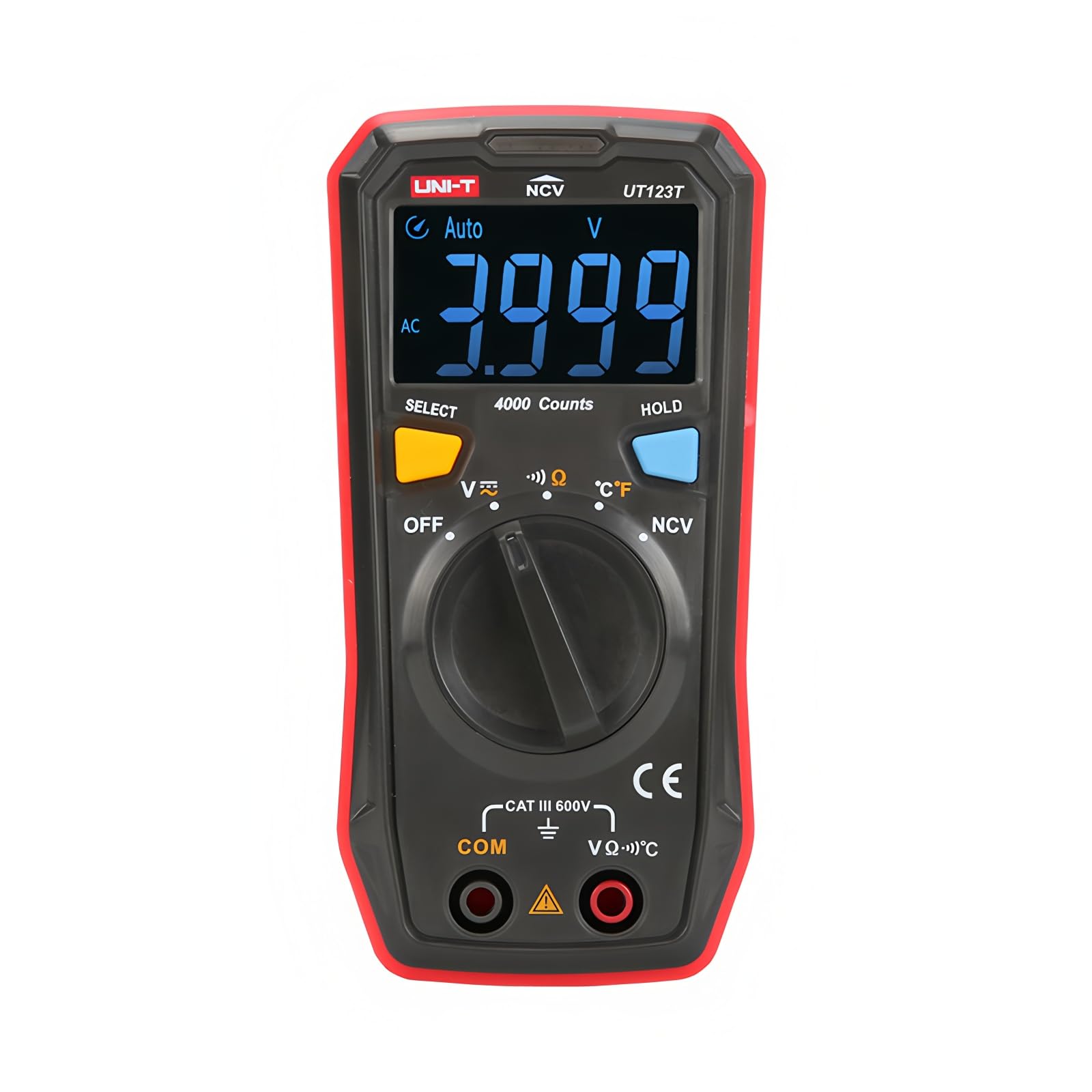 UNI-T Uni-Trend Multimeter clamp Meter UT123/UT123T : Mini Digital Multimeter;AC DC Voltage Meter;Resistance(Ohm) Temperatue Tester;NCV/Continuity Test/EBTN Color Screen
