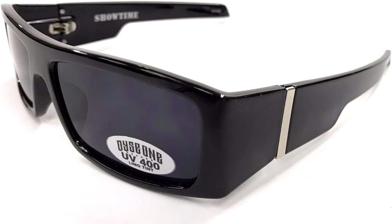 DYSE ONE Authentic Shades Showtime Black Sunglasses California Lowrider Locs Style
