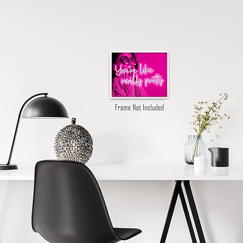 Miniatura 5 de Brooke & Vine You're Like Really Pretty - Maquillaje de belleza inspirador a la moda, decoración de pared para habitación de adolescentes y niñas,