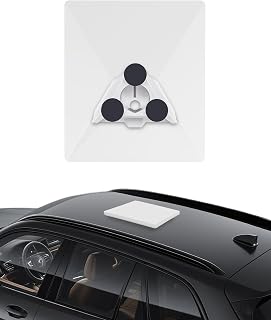 Starlink Mini Adapter Magnetic Kit - 36kg Strong Pull Force, 6mm Ultra-Thin, 3 Magnetic Arrays for Car/RV/Truck/Boat Roof, Anti-Scratch Rubber Coated