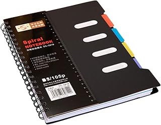 Gadpiparty Caderno Espiral Caderno Espiral De 9 X 6 Polegadas Caderno De Diário De 105 Páginas Cadernos De Assuntos Cadernos Para Reunião De Escritório Notas De Negócios Material Escolar