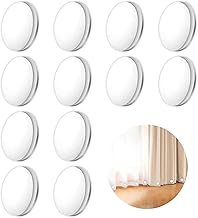 12 Pcs Magnetic Shower Curtain Weights, Heavy Duty Drapery Weights, Strong Shower Curtain Magnets, Curtain Clips Avoid Blowing Around, Shower Splash Clips for Holding Shower Curtain