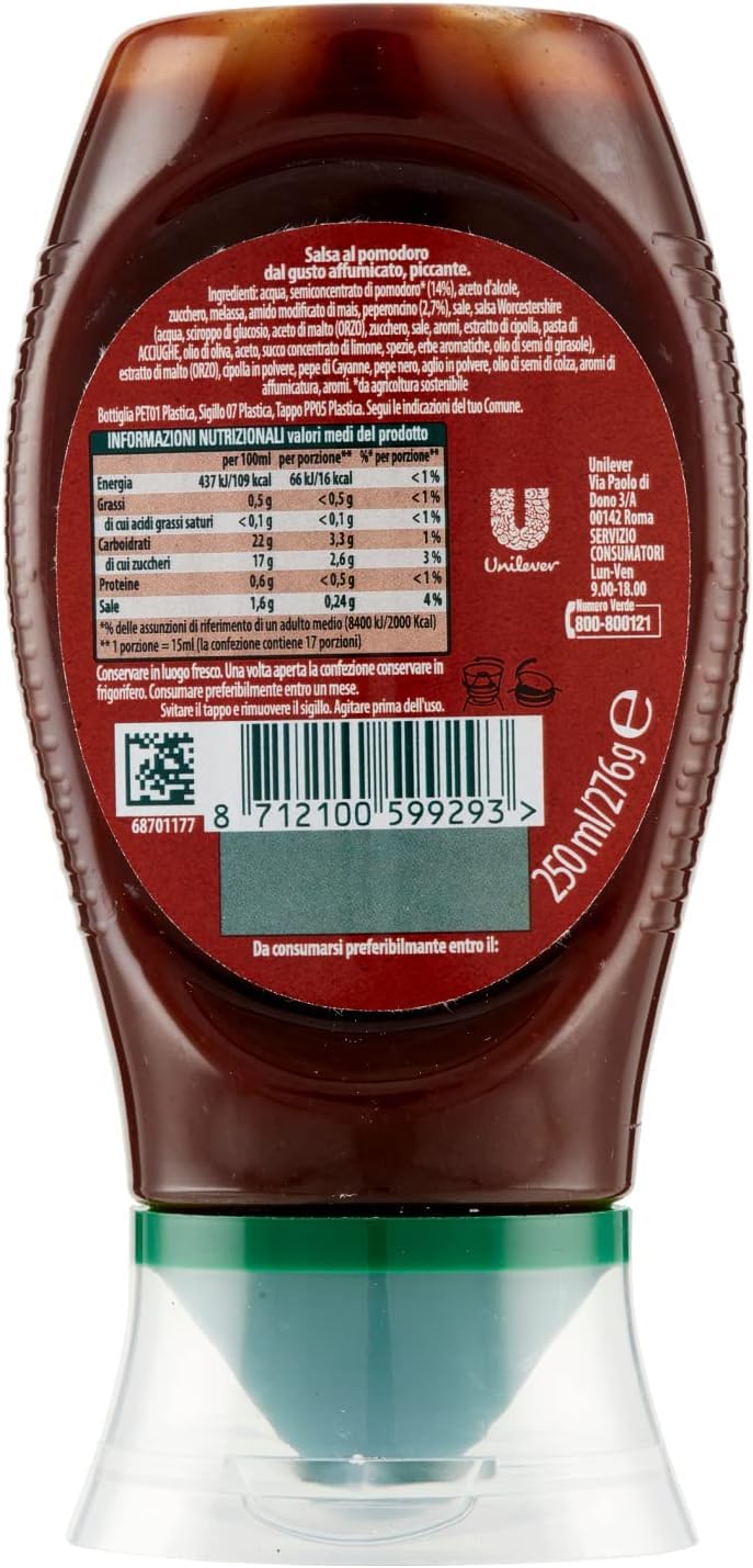 12 salsa salsa piccante, salsa de barbacoa picante, ideal para carne a la parrilla y no a la parrilla, 250 ml + polpa italiana gourmet 400 g