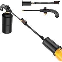 Propane Torch Weed Burner, High Output Weed Torch, Detachable Heavy Duty Blow Torch with Flame Control For Garden, Wood, Ice, Snow, Stumps, RoadTank Not Included