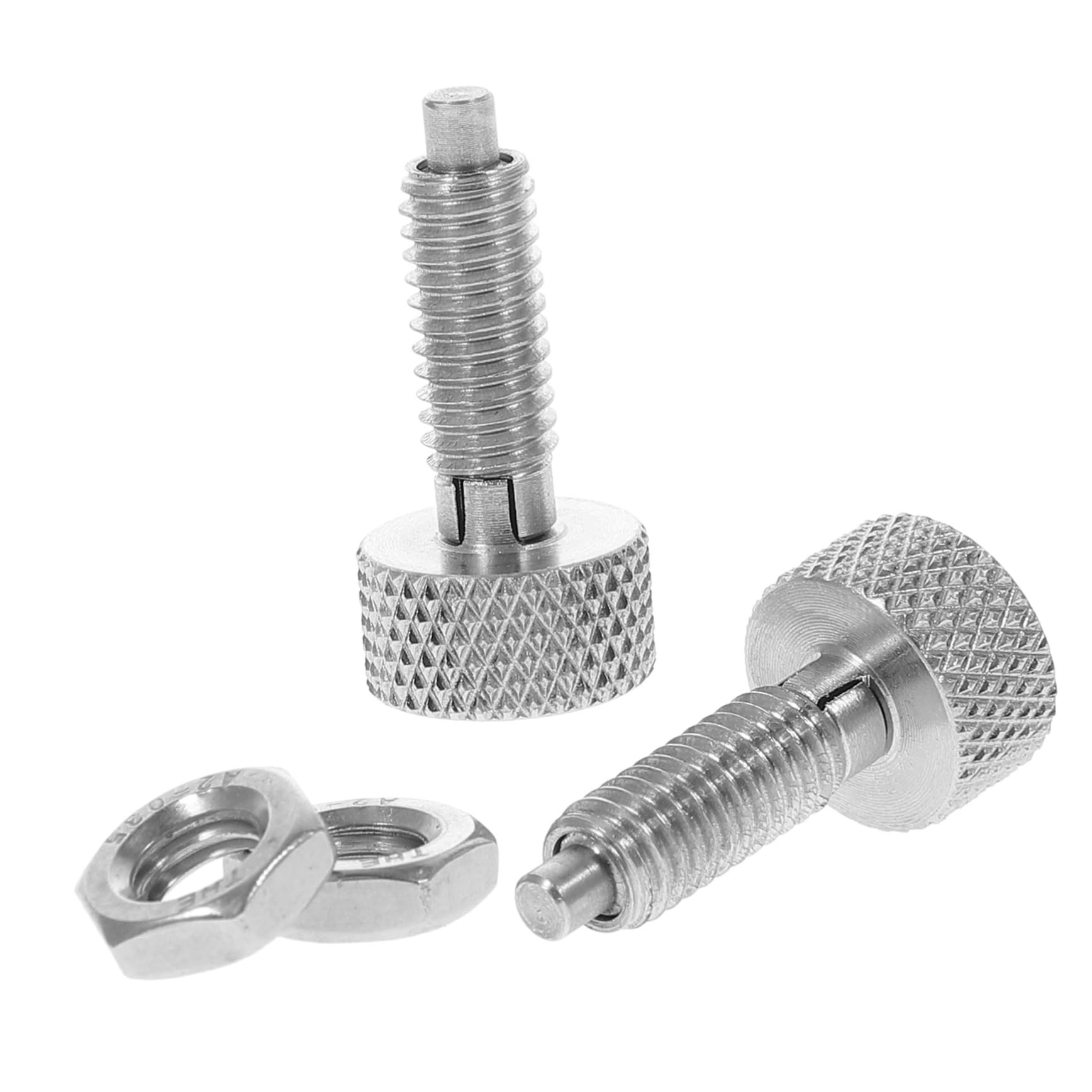 ASAKKURA 2pcs High Strength Stainless Steel Locking Plunger Retractable Spring Plunger Indexing Lock