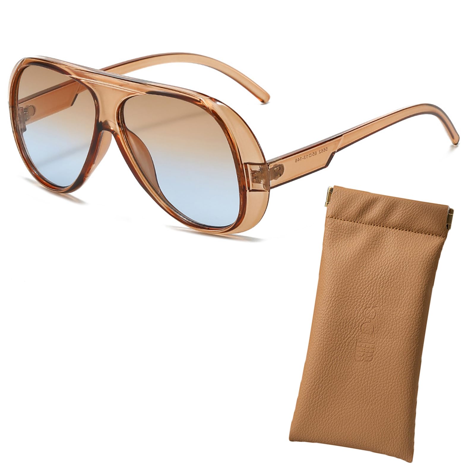 SAMDAKAL Fashion Sunglasses Trendy Sunglasses Men and Girls Personalized Goggles Driving Glasses with Glasses Bag