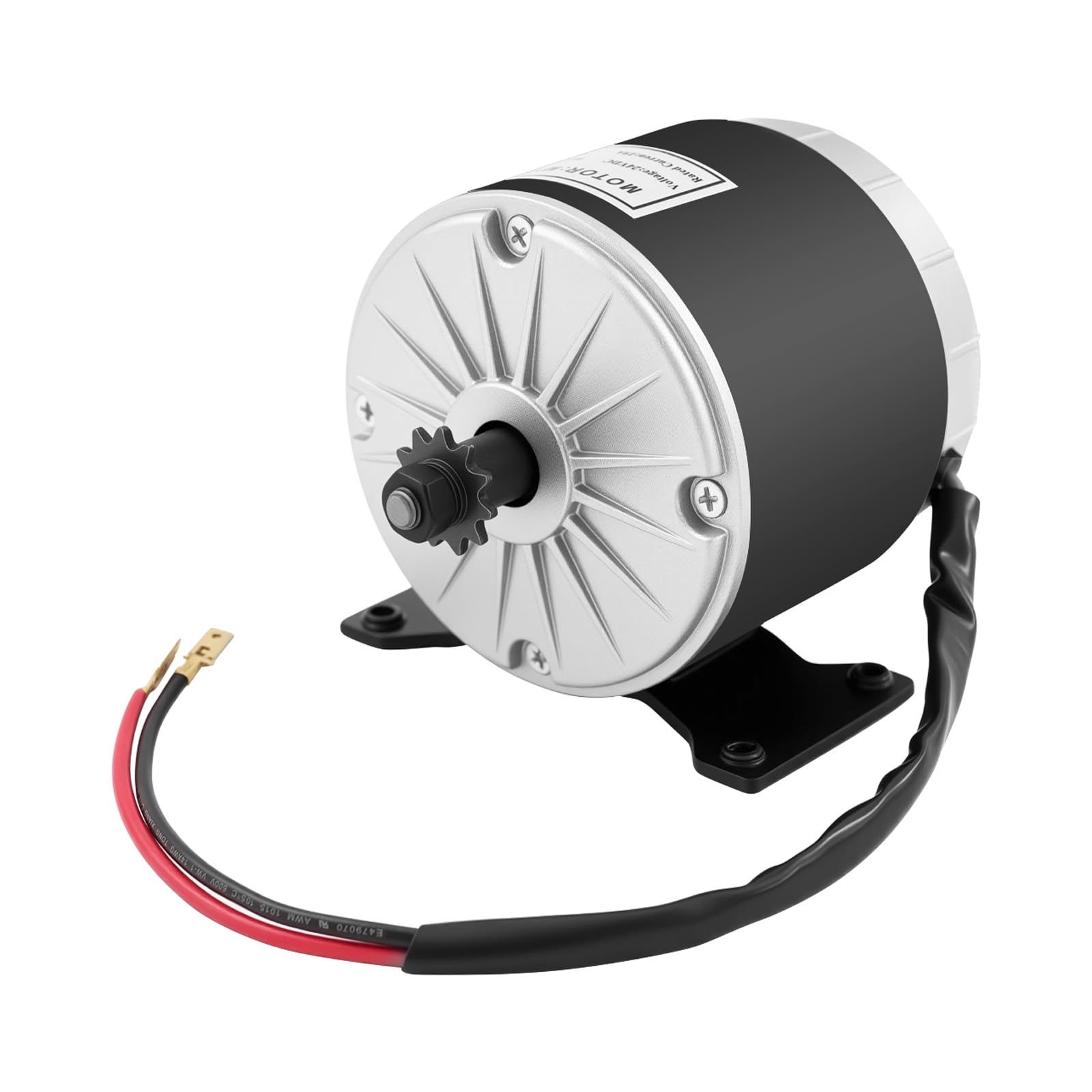 Moteur magnétique permanent 350 W - Moteur électrique - Kit de conversion de moteur à brosse - Pour petites scooters, petits karts, vélos électriques 24 V