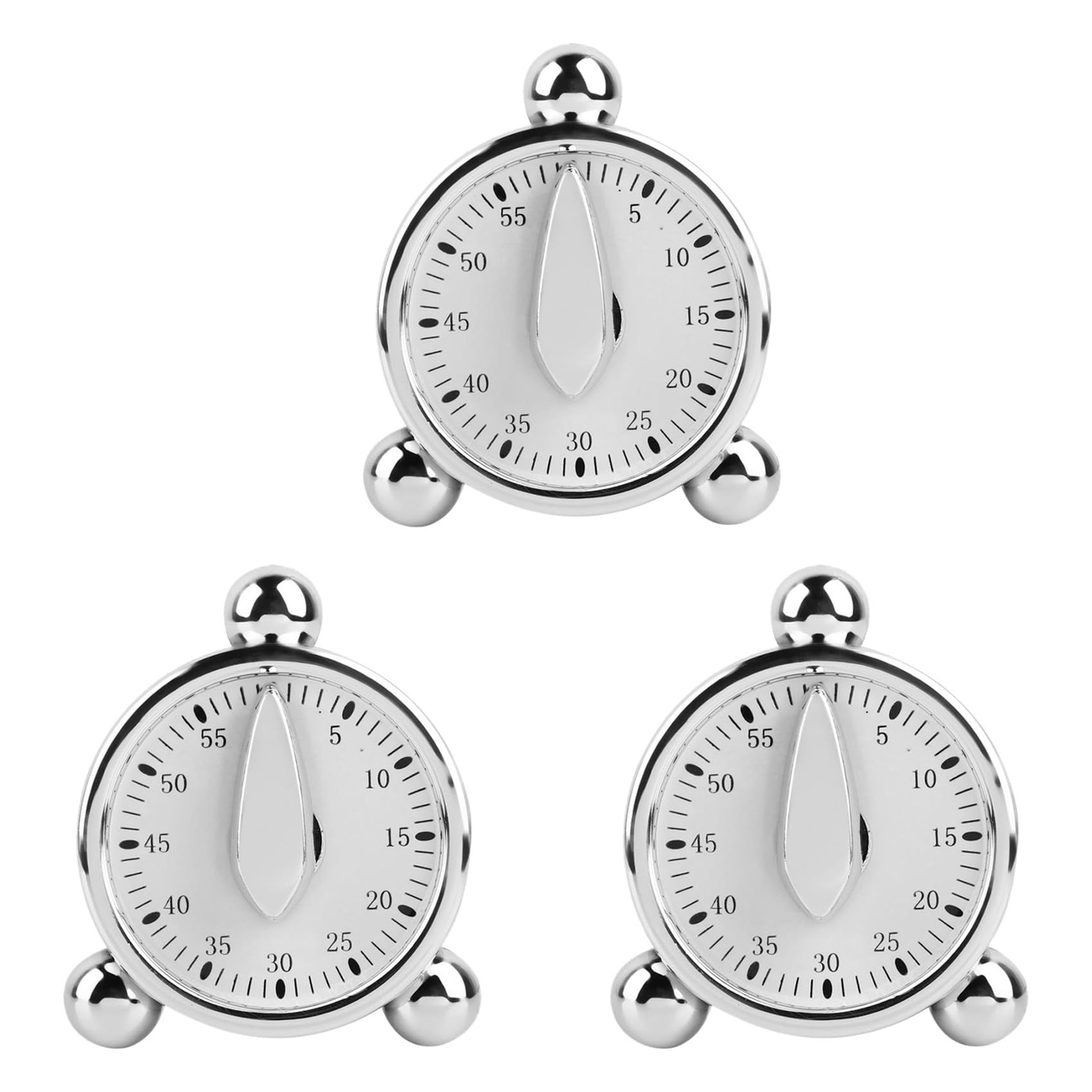 Hndhbfgrt 3X 60 Minutes Kitchen Mechanical Timer Cooking Reminders Alarm Clock for Kitchen Countdown Timer
