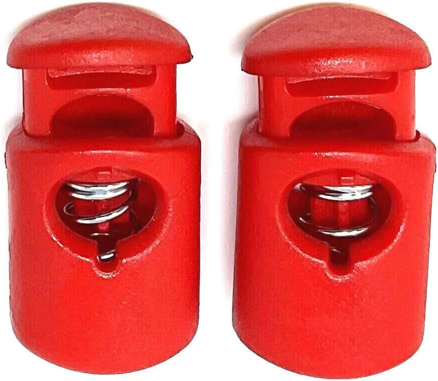 Dweebzilla 2 Pieces Ellipse Barrel Cord Lace Locks Drawstring Spring Stopper Toggle