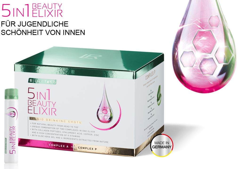 LR 5in1 Beauty Elixir für jugendliches Aussehen, reine Haut, straffer Körper, kraftvolles Haar und starke Nägel 30x25ml