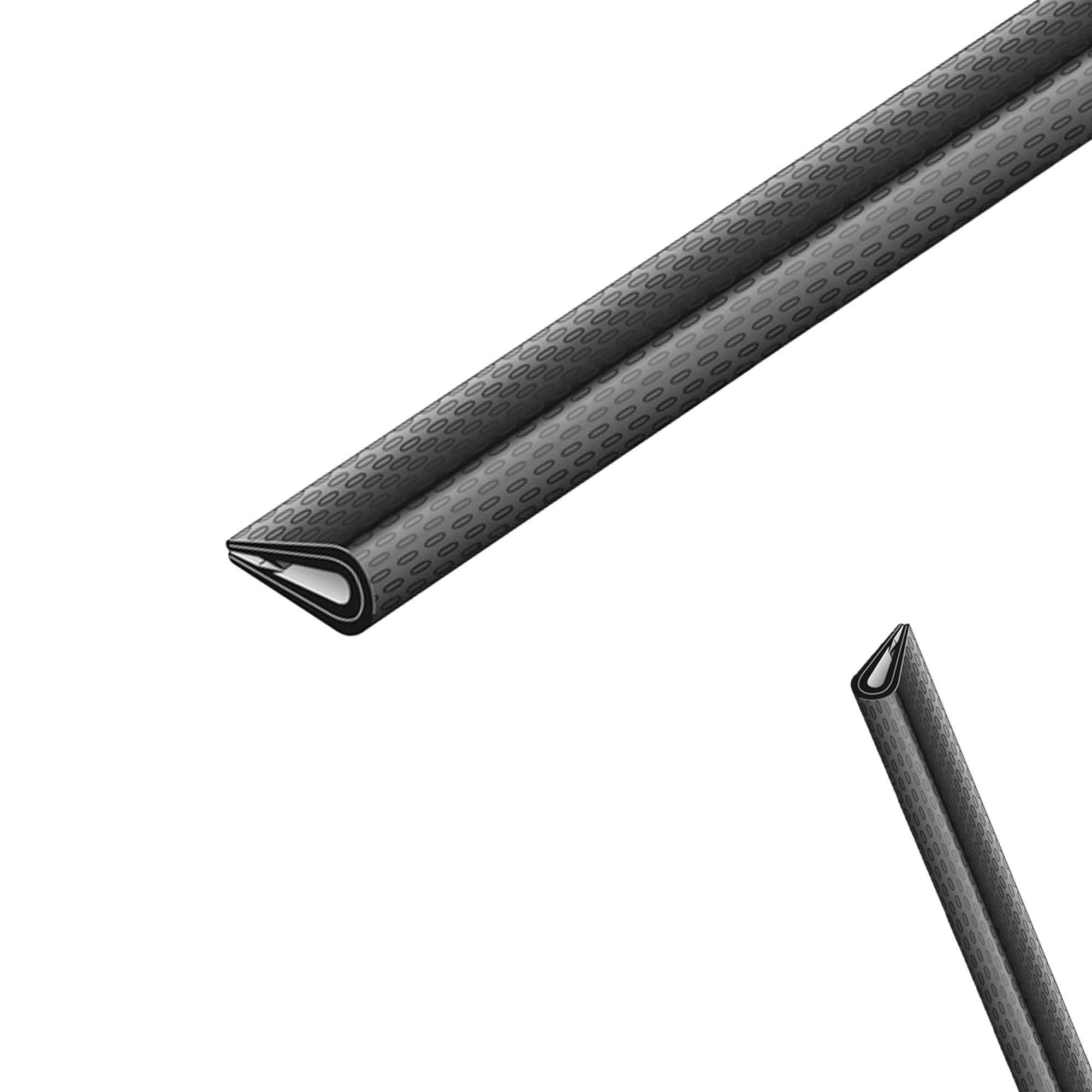 20 x siwitec Kantenschutz Profil, Weich-PVC, schwarz, 10 x 7 mm, SB, Kantenverkleidung, Kantenschutz, Kantenschutzprofil