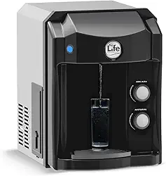 Purificador de Água Refrigerado Top Life HE OXI Preto 127V com Ozônio, Filtro Alcalino pH Elevado e Compressor