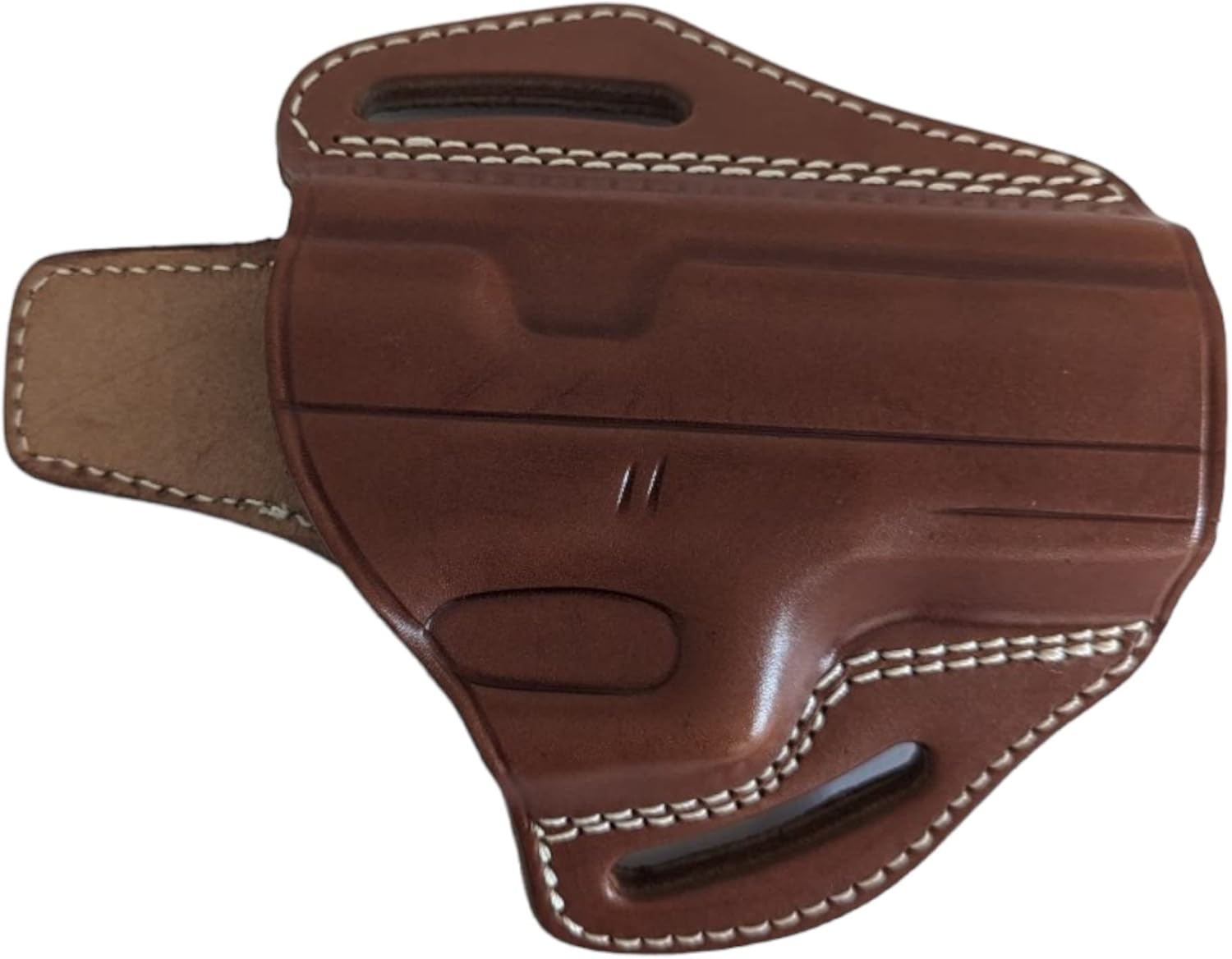 Glock 19 Leather Holster - Right Hand OWB for Belts - Fits Glock 19, 23, 32