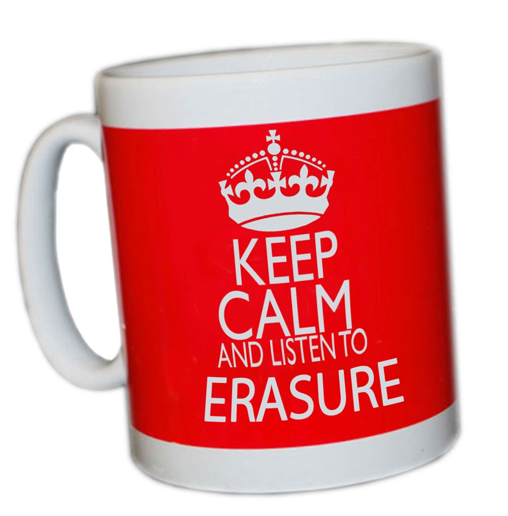 KEEP CALM AND LISTEN TO ERASURE (RED) MUG