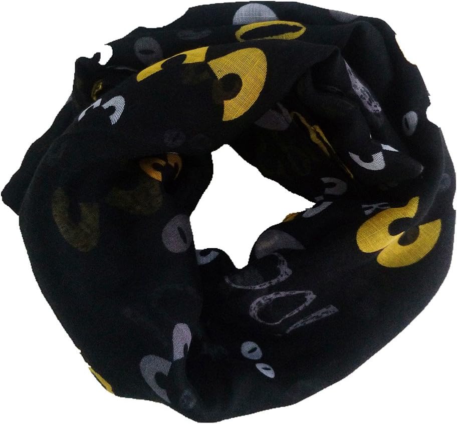 PF Accessories Black Halloween Theme Cat Devil Eyes Women's Heavy Winter Loop Scarf