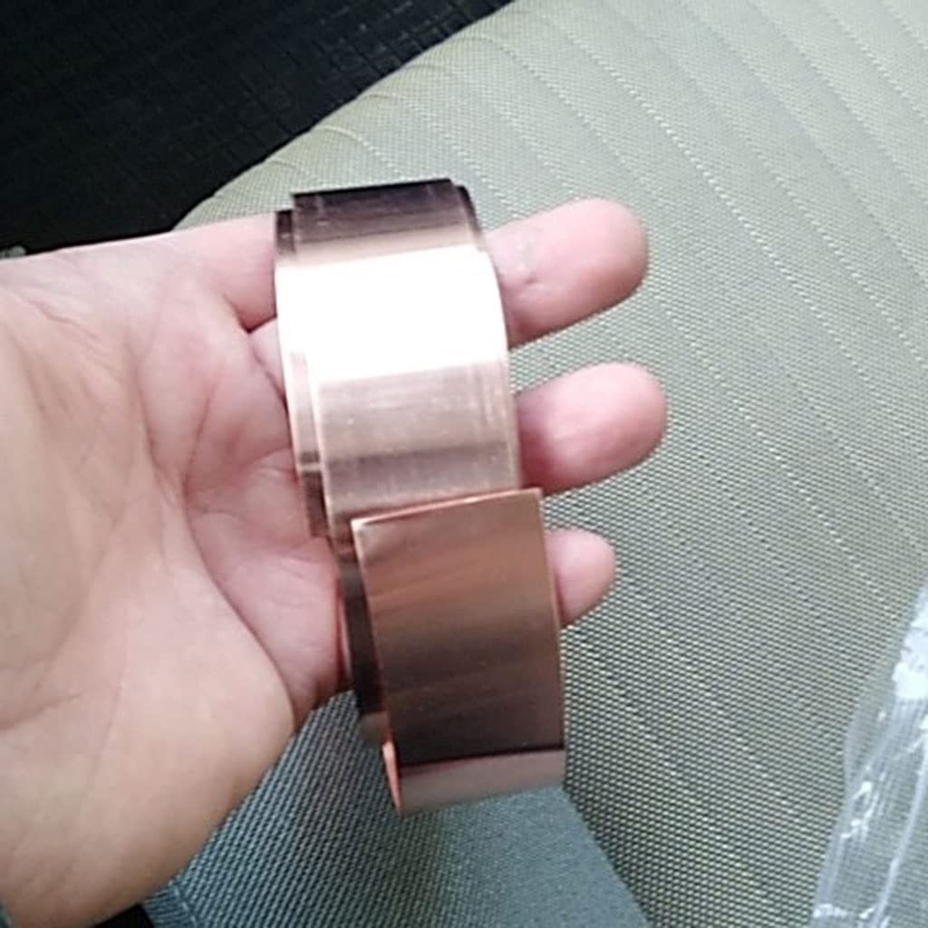 Folia metalowa, blacha aluminiowa do rękodzieła, Taśma z folii miedzianej wielokolorowa, różne rozmiary, półtwarda, do spawania i lutowania, 1 metr(0.8mm,50mm)