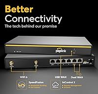Vista 7 de Peplink B-One Router WiFi Gigabit Dual WAN para Internet inalámbrico Rendimiento de 1 GBps 2 puertos WAN, 4 puertos LAN, Wi-Fi MIMO 2X2 de doble
