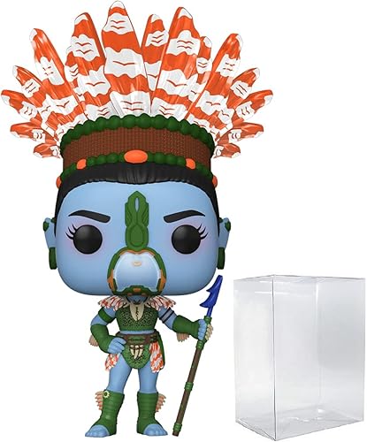 POP Marvel: Black Panther: Wakanda Forever - Figura de vinilo de Namora Funko (paquete con funda protectora de caja compatible), multicolor, 3.75