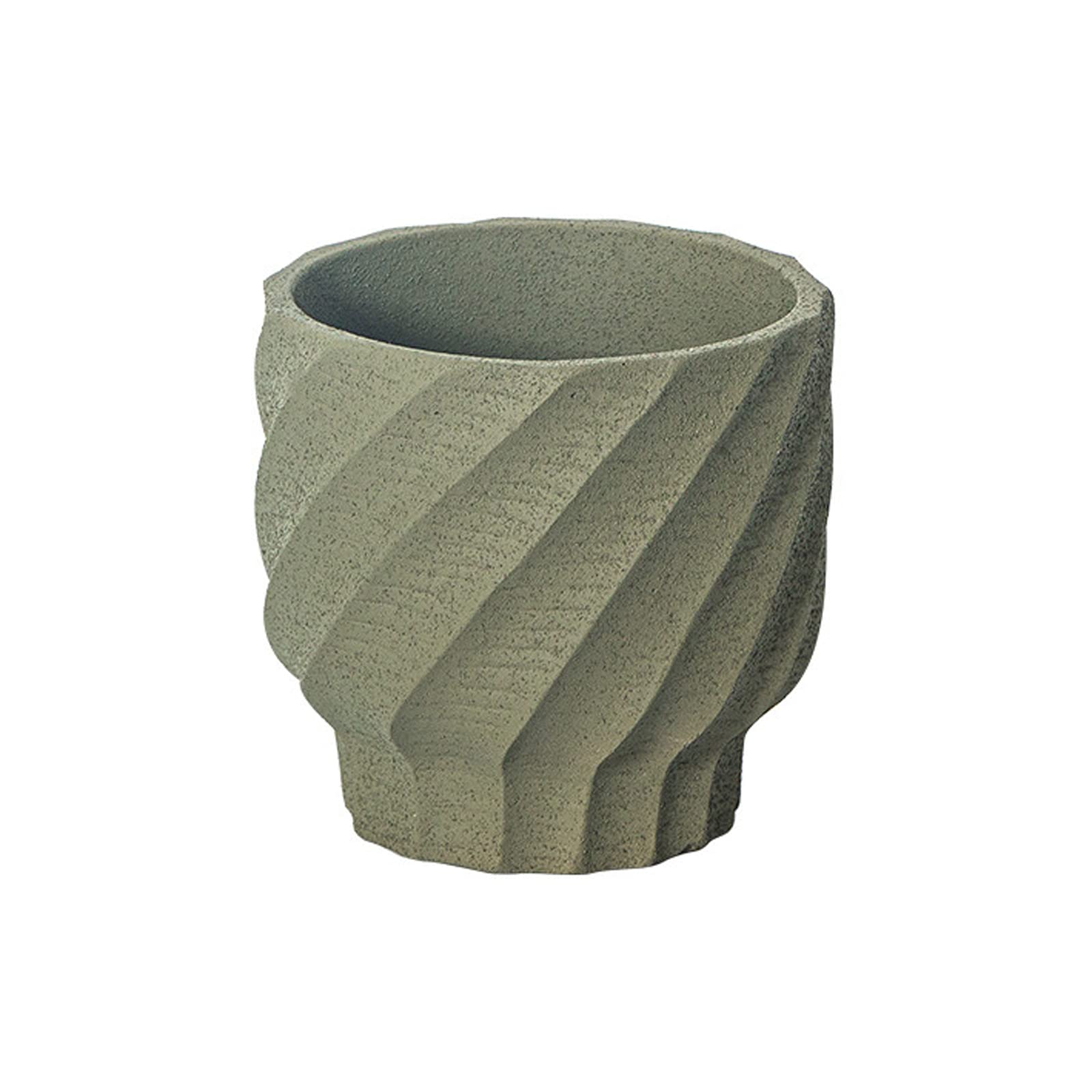 Vasi da Giardino Vaso da Fiori in Cemento con Motivo vorticoso, vasi da Fiori da 4/5/6 Pollici Vaso Decorativo Moderno con Foro di drenaggio per Desktop Domestico