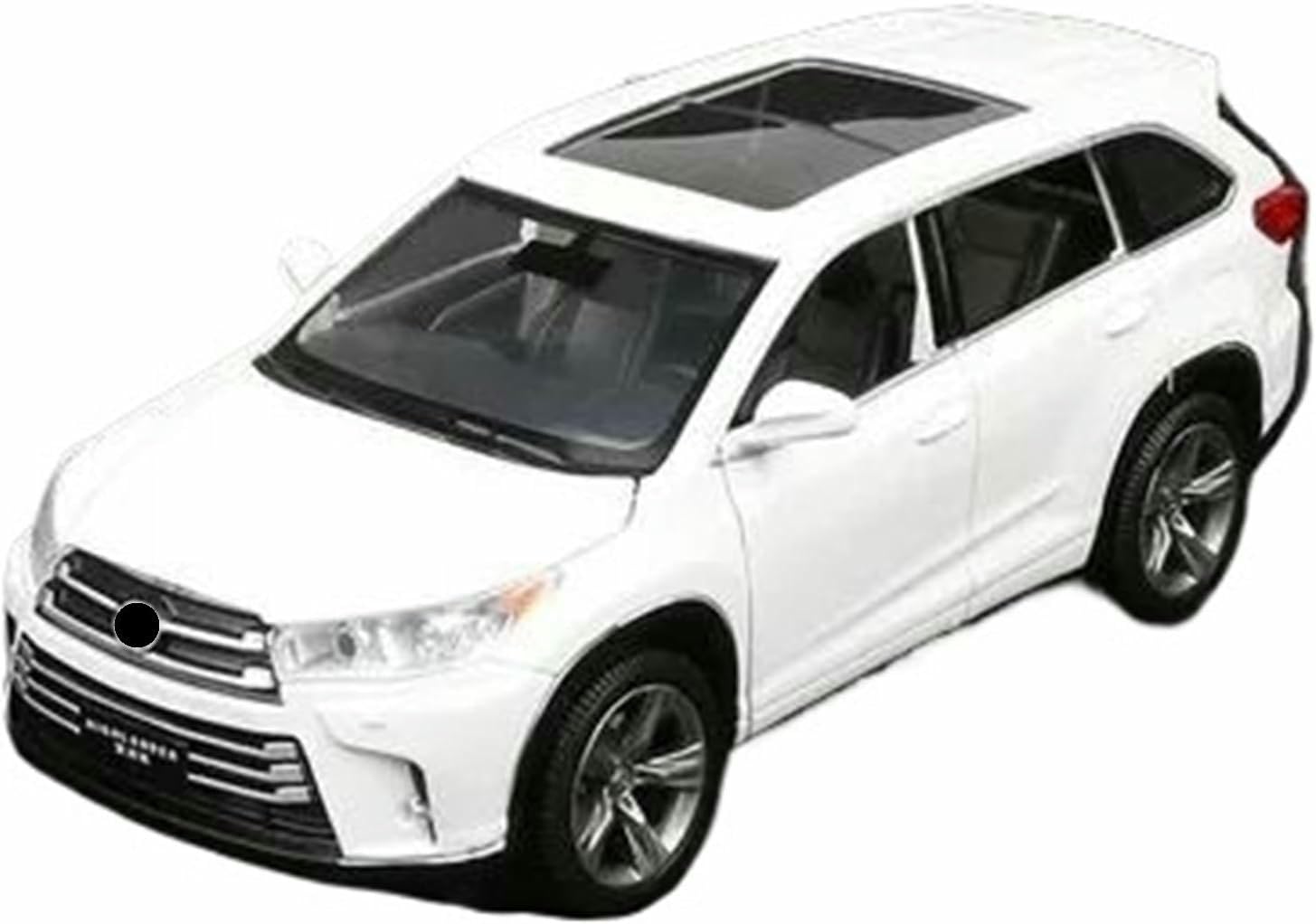 DEAVER Diecast 1:32 For Highlander Suv Alloy Car Models Simulation Scale Vehicle Model Kit Display Souvenirs Collection(White)