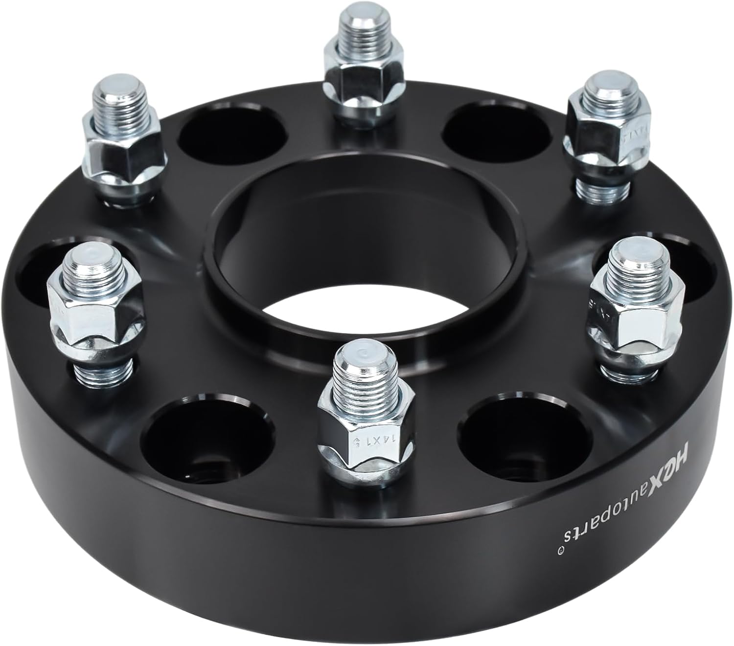 Hex Autoparts 1.25" 6x135mm Hubcentric Wheel Spacers Adapters Black 2pcs 87mm CB with 14x2.0 Studs Compatible with Ford Expedition F-150 Lincoln Navigator Mark LT