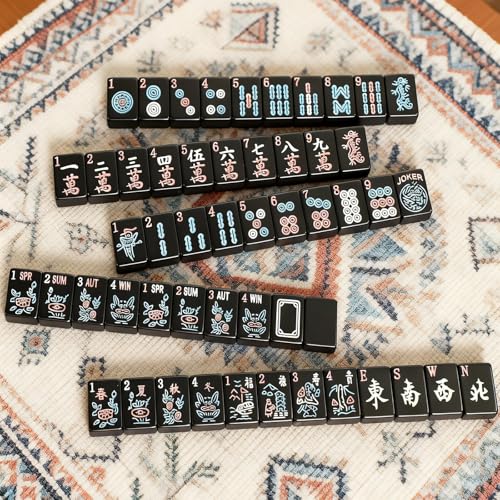 Juego de fichas American Mahjong 166 piezas 1.2 pulg miniatura 2
