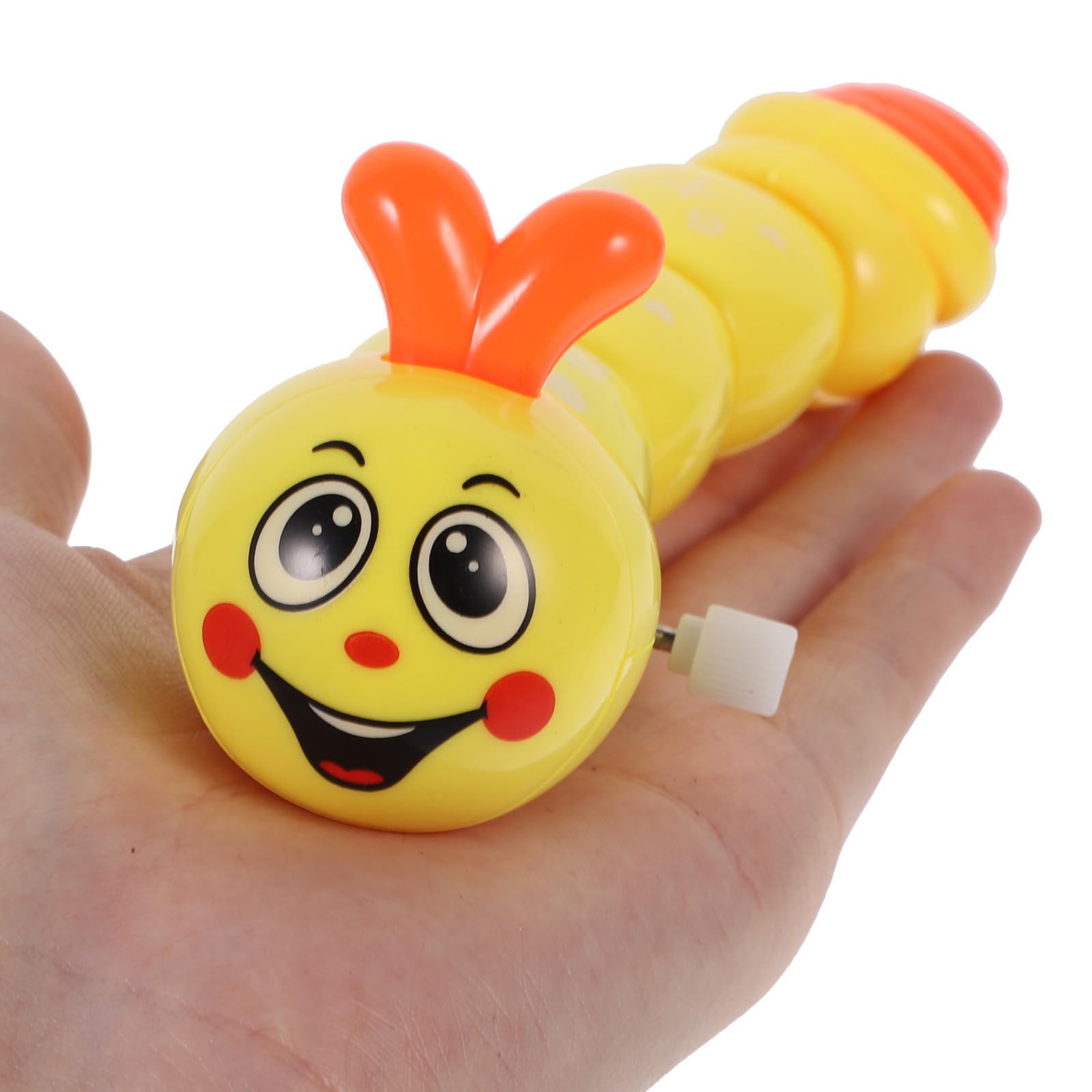 jojofuny 4 Pz Bruco Meccanico Wind up Giocattoli Bambino Bambini Carica i Giocattoli Bruco Giocattolo Pulcino di Pasqua Gli Animali a Orologeria Giocattolo Strisciante Bruco a Molla Puzzle