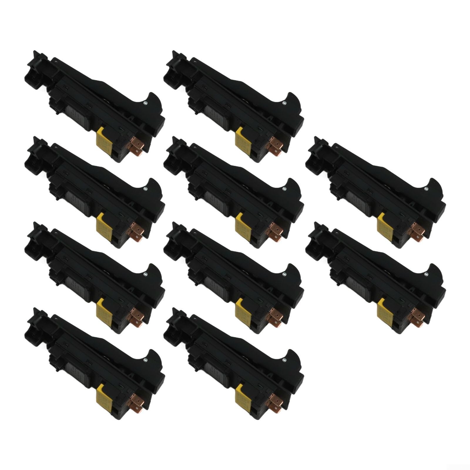 5 10 interruptores de gatillo para amoladora angular GA9030 GA9020 GA7030 GA7020 G18SE3 9069 9067 9059 9049 9047 9016B 9015B 180 mm pieza de repuesto de plástico C (10 piezas)