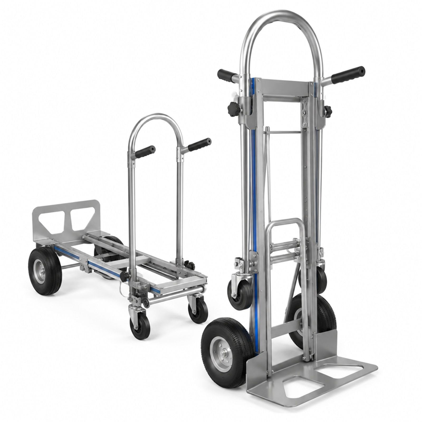 Klappbare Aluminium-Transportkarre mit Treppenrutsche und Kunststoffrädern |