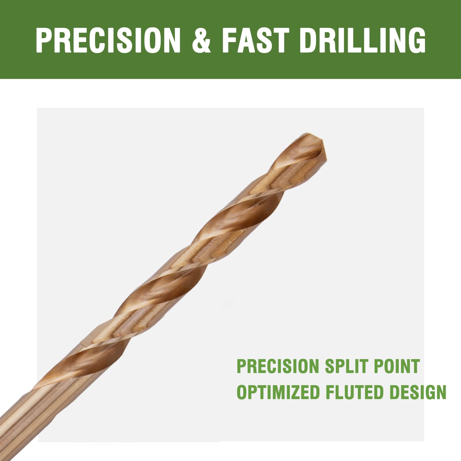 Cobalt Drill Bits - 3/8 x 12 Inch, Long Reach -4 Cobalt Drill Bits - 3/8 x 12 Inch, Long Reach -4