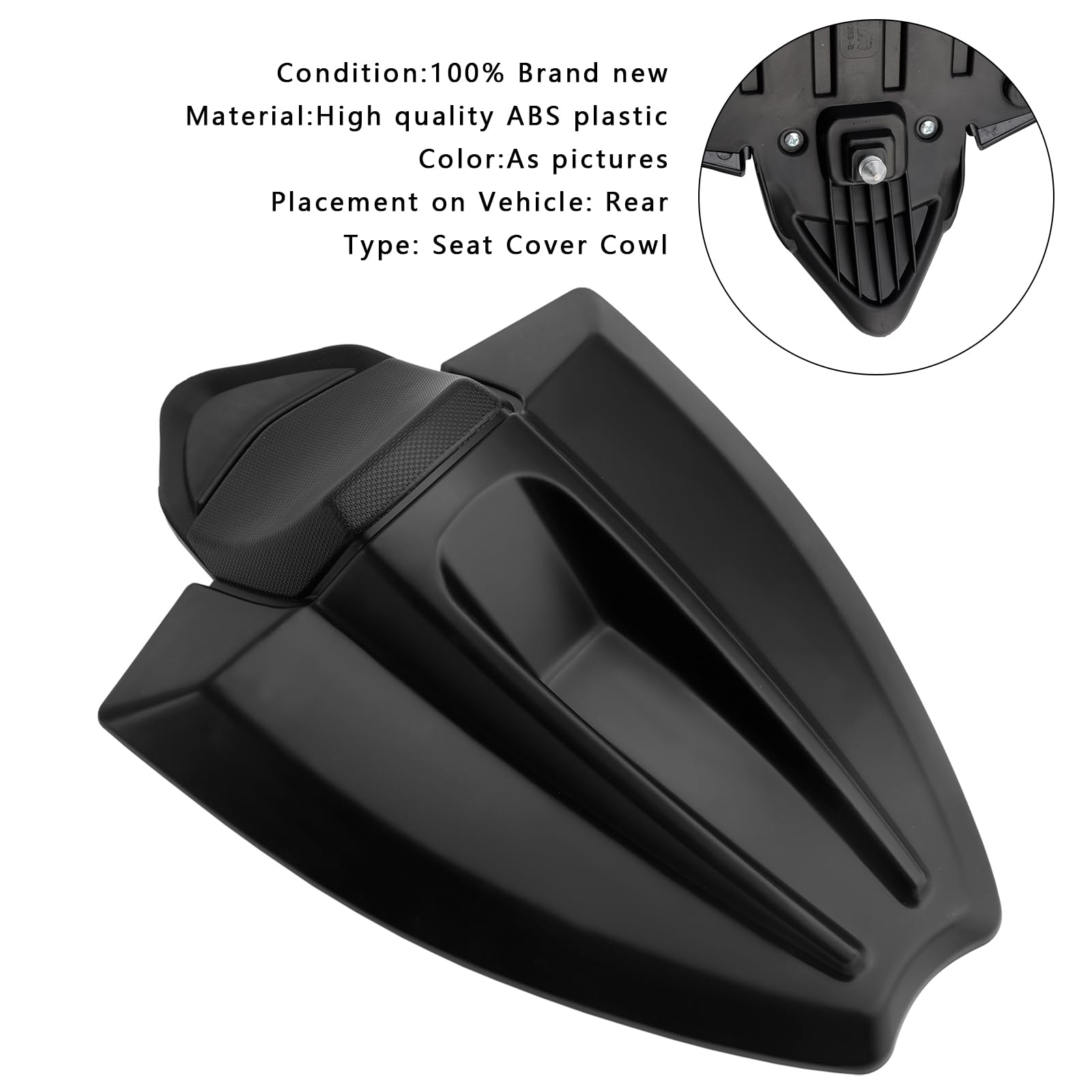 Tail Rear Seat Cover Fairing Cowl für Aprilia RS 457 2024-2025 Matt Black