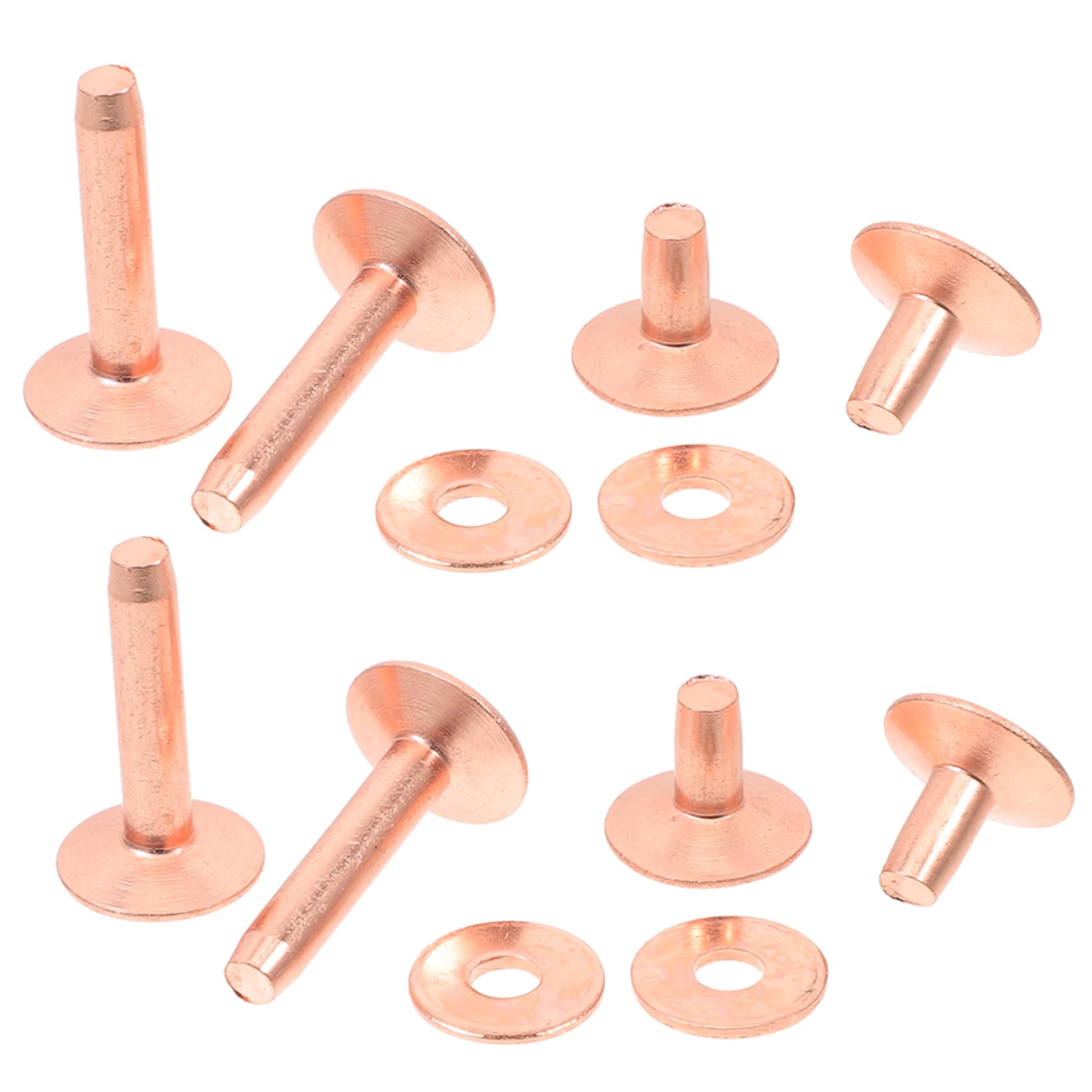 NUOBESTY 154piezas Kit De Remaches De Metal Remaches Redondos Para Hacer Manualidades Ropa y Accesorios