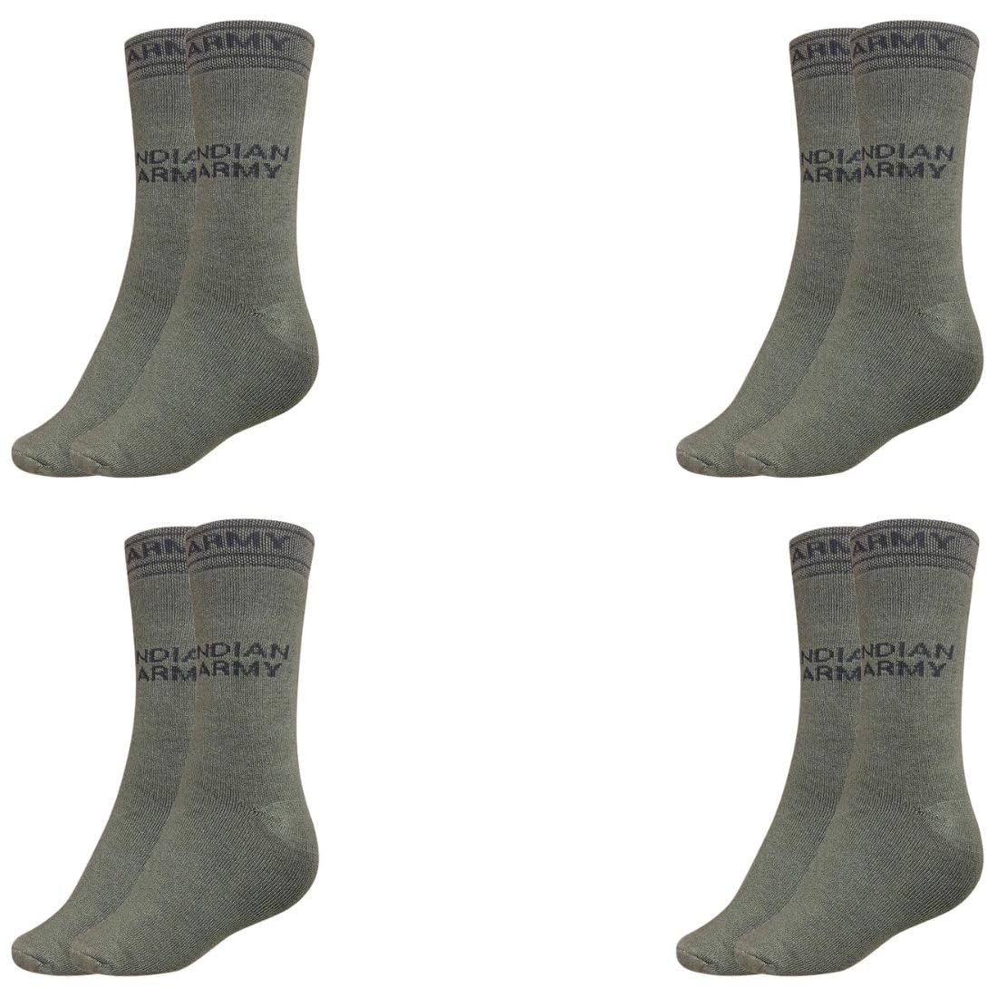 mukhaksh (Pack of 4 Pairs Men Cotton Crew Calf Length Long Full Length Socks for Running Gym Training Sports Basketball Football Cricket Tennis Atheletics Socks-picture-45