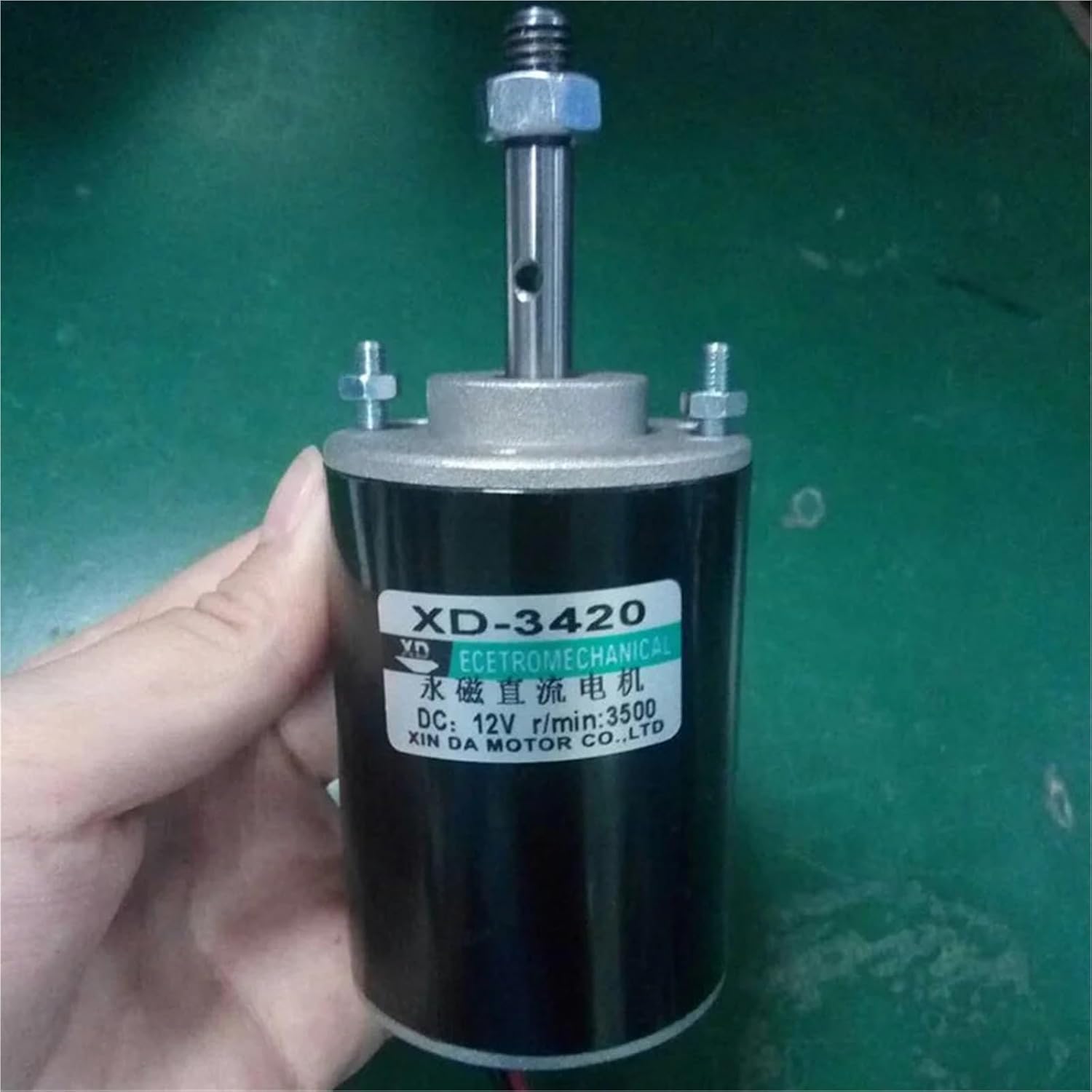 1PCS 12V 24V 30W Threaded output shaft High Speed Engine 3420 CW And CCW Speed Regulating motor for lawn mower(12V 3500RPM,Motor and Bracket)