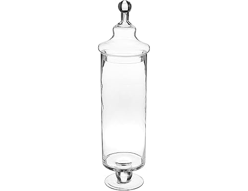 Tall Glass Apothecary Jars with Lids for Stylish Home Decor and Organization