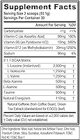 Vista 2 de EVL BCAAs Polvo de Aminoácidos - Polvo de Energía BCAA Pre Entrenamiento para Recuperación Muscular, Crecimiento Delgado y Resistencia - Bebida