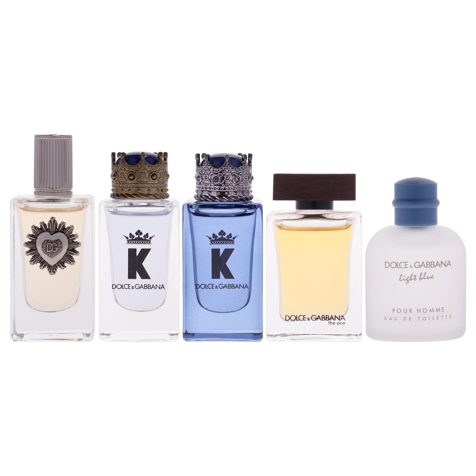 DOLCE & GABBANA Men's Mini Fragrance Set, 5 Piece Collection, Pour