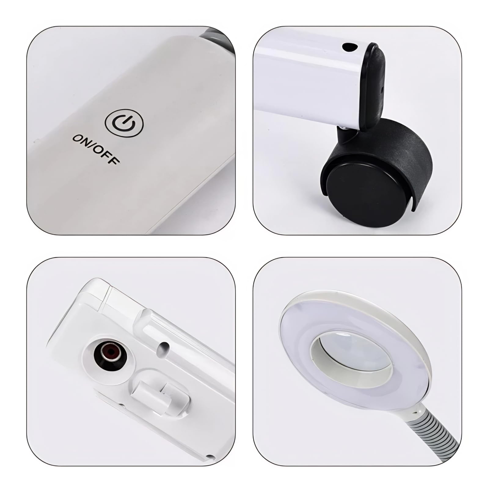 Vaporizador Facial 2 en 1, LED 3X Lámpara de Aumento Sauna Facial Máquina de Vapors, Humidificador de Spa Belleza Profunda para la Hidratación Spa Salón de Belleza Equipo de Cuidado de Piel