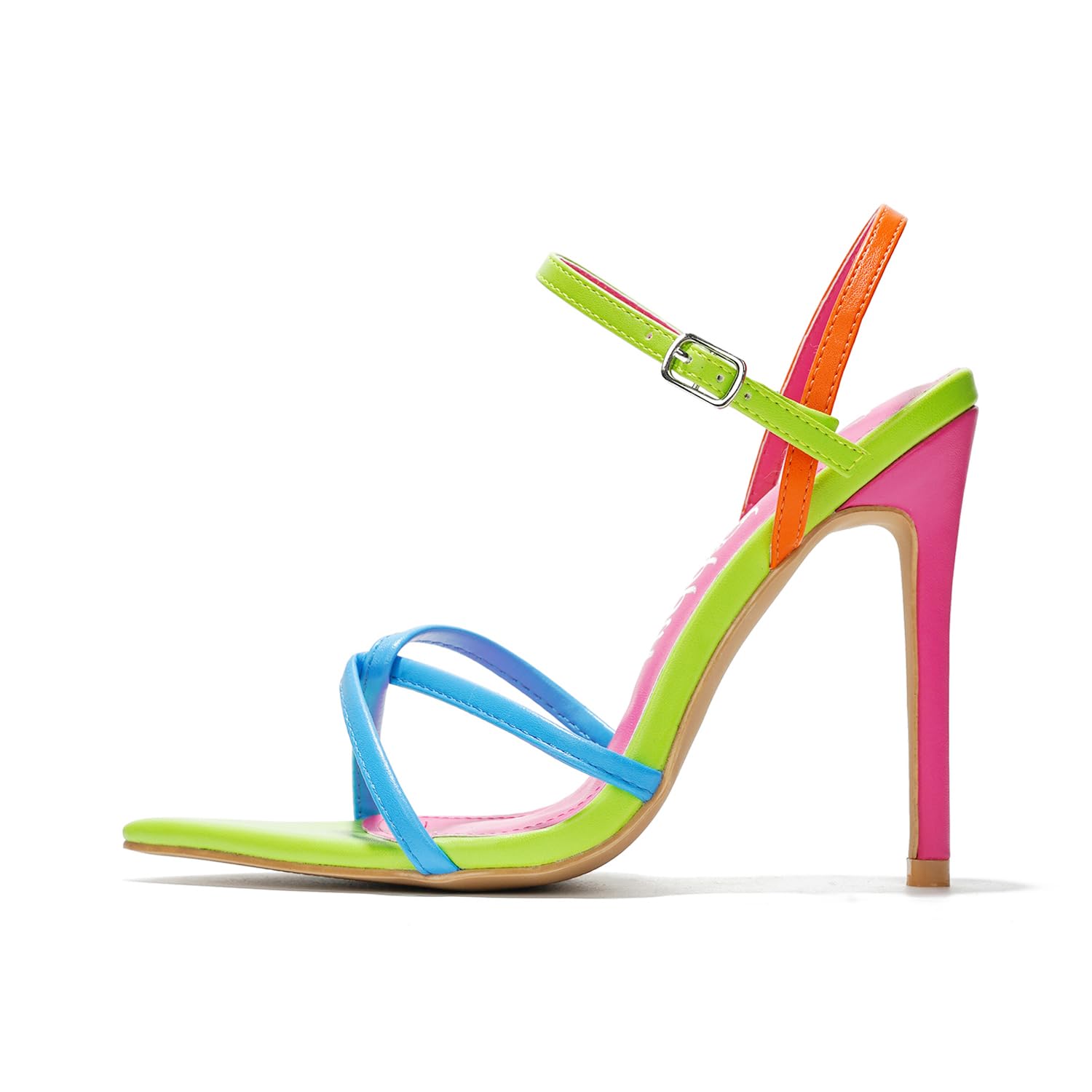 Cape Robbin Emylee Slingback with Strap Pointy-Toe Minimalist Heels (Emylee)