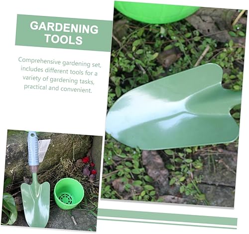 Miniatura 2 de TOYANDONA 1set Portable Gardening Tools Stainless Steel Garden Shovel Rake Kit for Easy Weeding and Planting Vegetable Gardens and Flower Beds