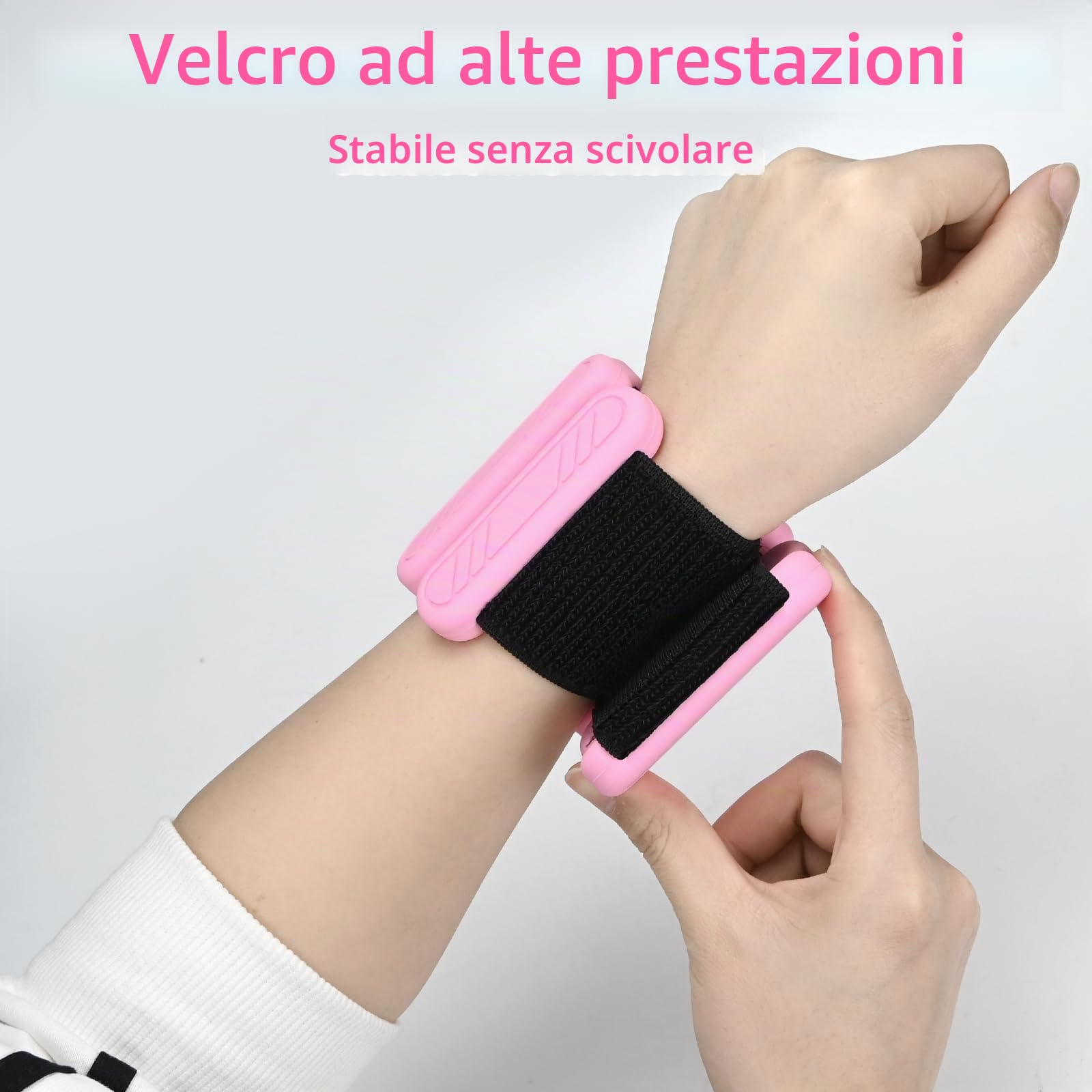 Set di 2 pesi da polso regolabili, per piedi o polso in movimento, jogging, yoga, aerobica, pilates, fitness