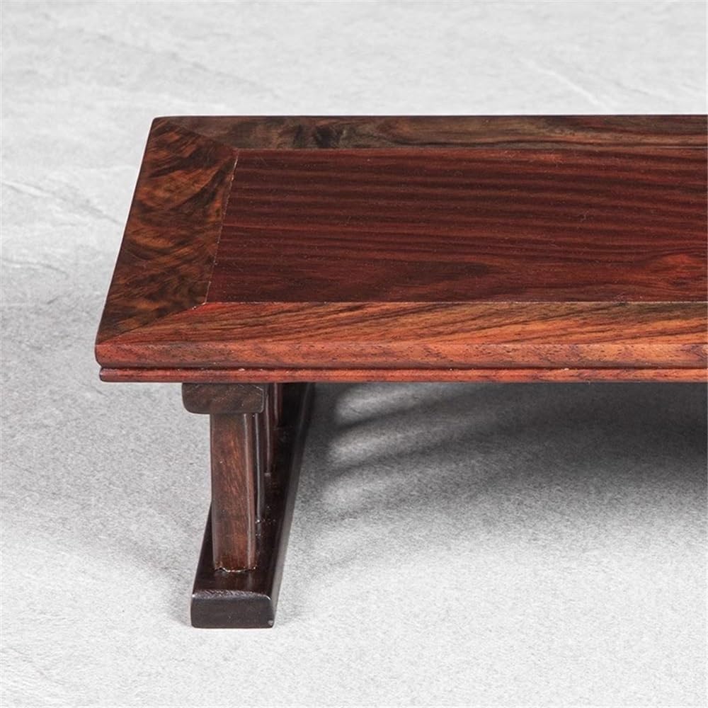 JUNCHENG1008 盆栽ディスプレイテーブル長方形赤酸小枝盆栽ベース、花瓶植物彫刻ティーポットディスプレイブラケットポットスタ